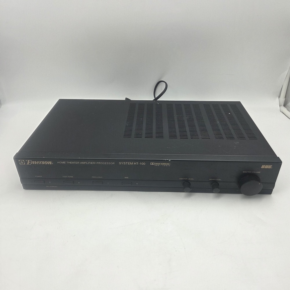 Emerson System HT-100 Home Theater Amplifier Processor Dolby Pro Logic BBE...
